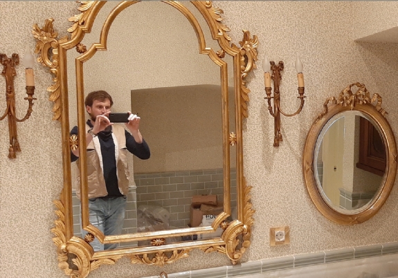 Ahsap  Çerçeveli Ayna