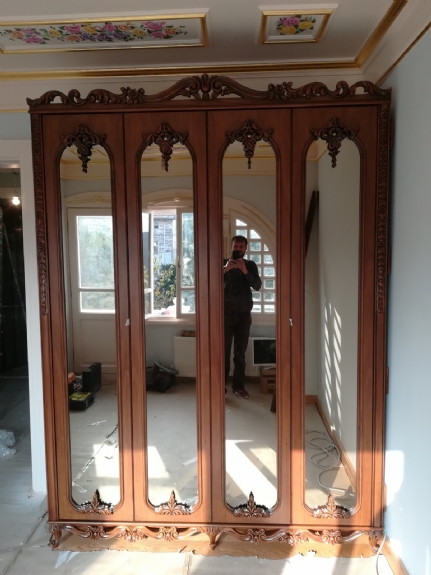 Vintage Aynalı Dolap