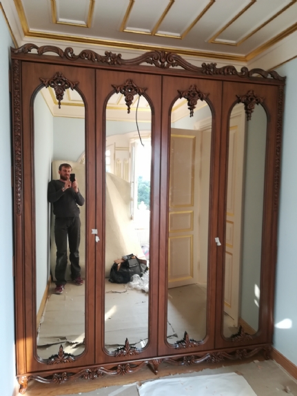 Vintage Aynalı Dolap